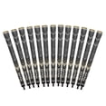 thumbnail image 1 of Grip para palo de golf Golf Pride MCC Plus4 híbrido negro y dorado, paquete de 13, 1 of 7