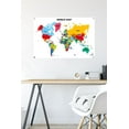 thumbnail image 6 of Map - World 2022 Wall Poster with Pushpins, 22.375" x 34", 6 of 6