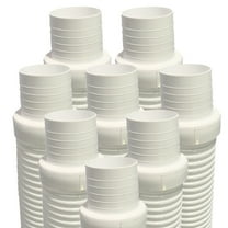 Puri Tech Pool Cleaner Vac Hose Kreepy Krauly Barracuda 1.5 inch x 4 Foot White 8 Pack