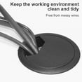thumbnail image 3 of 10pcs Desk Cord Grommet ABS Computer Cable Hole Cable Hole Cover Movable Round Desk Cord Hole Cover Plastic Computer Grommet, 3 of 6