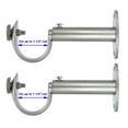 thumbnail image 2 of MERIVILLE Set of 2 Pewter Zinc Curtain Drapery Rod Bracket for 1 1/4" Rod, Adjustable, 2 of 3