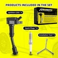thumbnail image 6 of MOAUTO Set of 4 Ignition Coils Pack UF735 DS7G12A366BB & 4 PCS Iridium Spark Plugs Compatible with Ford 2014 2015 2016 2017 2018 2019 Fusion and Escape 1.5L L4, 6 of 6
