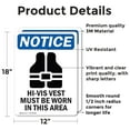 thumbnail image 2 of (2 Pack) Hi-Vis Vest Must Be Sign, 2 of 7