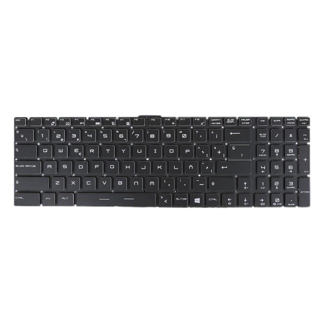 Disposición De Recarga Del Del Portátil Ligero Disposición De Versión En Español Para MSI GT72 WS60 GE72 Sunnimix Teclado retroiluminado rojo