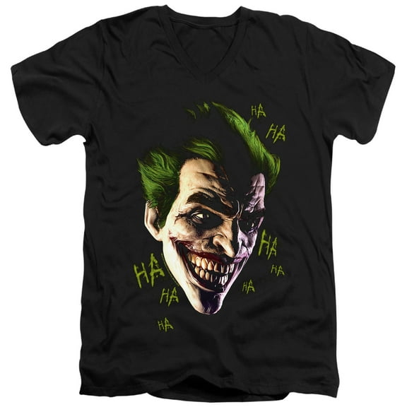 Batman Arkham Origins - Joker Grim - Slim Fit V Neck Shirt - Medium