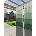 thumbnail image 3 of nqOlkjepod Outdoor Curtains for Patio Waterproof, Turquoise Ombre Outdoor Privacy Panels Grommet, Farmhouse Vintage Wooden Striped Blackout Outside Curtains for Porch/Cabana/Pergola 54"x95", 1 Panel, 3 of 8