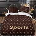 thumbnail image 3 of Home Textiles Luxury Comforter Cover Set Woman Man Superior Bedding Set Bedroom Decor,King (90"x104"), 3 of 5
