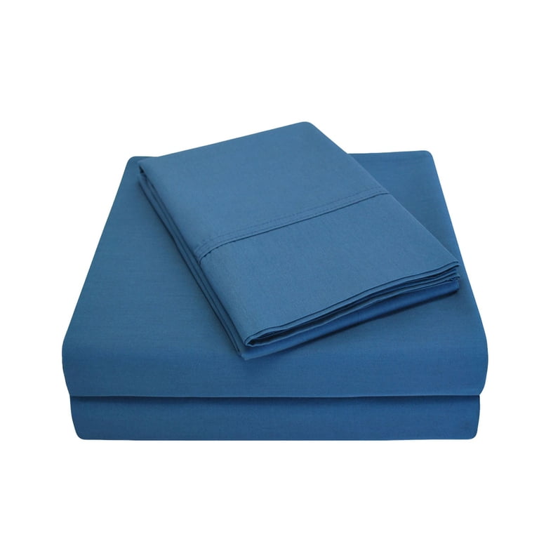 300 Full Sheet Set Percale Solid-Navy Blue 
