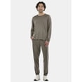 thumbnail image 2 of Athletic Works Men's Jersey Tee with Long Sleeves, Sizes XS-5XL, 2 of 5
