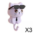 thumbnail image 1 of Gancho adhesivo para abrigos,Creative Coat Hook lindo gato llavero adhesivo,Gancho de pared para colgar ganchos decorativos para llaves,Abrigo bufanda sombrero toalla llavero colgante, 1 of 10