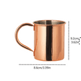 thumbnail image 3 of Miyuadkai Under 10 $, 14Oz Pure Solid Copper Moscow Mule Mug, Traditional Hammered Design for Cocktails, Iced Drinks, Gift Set, Unlined Cup for Optimal Cooling, 1 Mug, 3 of 3