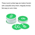 thumbnail image 4 of Uxcell Round 1-25 Number Tag Key Tag Acrylic Engraved Green ID Tag for Decoration, Pack of 25, 4 of 5
