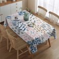 thumbnail image 2 of Multicolor Abstract Floral and Leaf Pattern Rectangle Tablecloth 60"x84",Waterproof Polyester Rectangle Table Cloth, Wipeable Spillproof Polyester Tablecloth for Dining, Camping, Indoor and Outdoor, 2 of 5