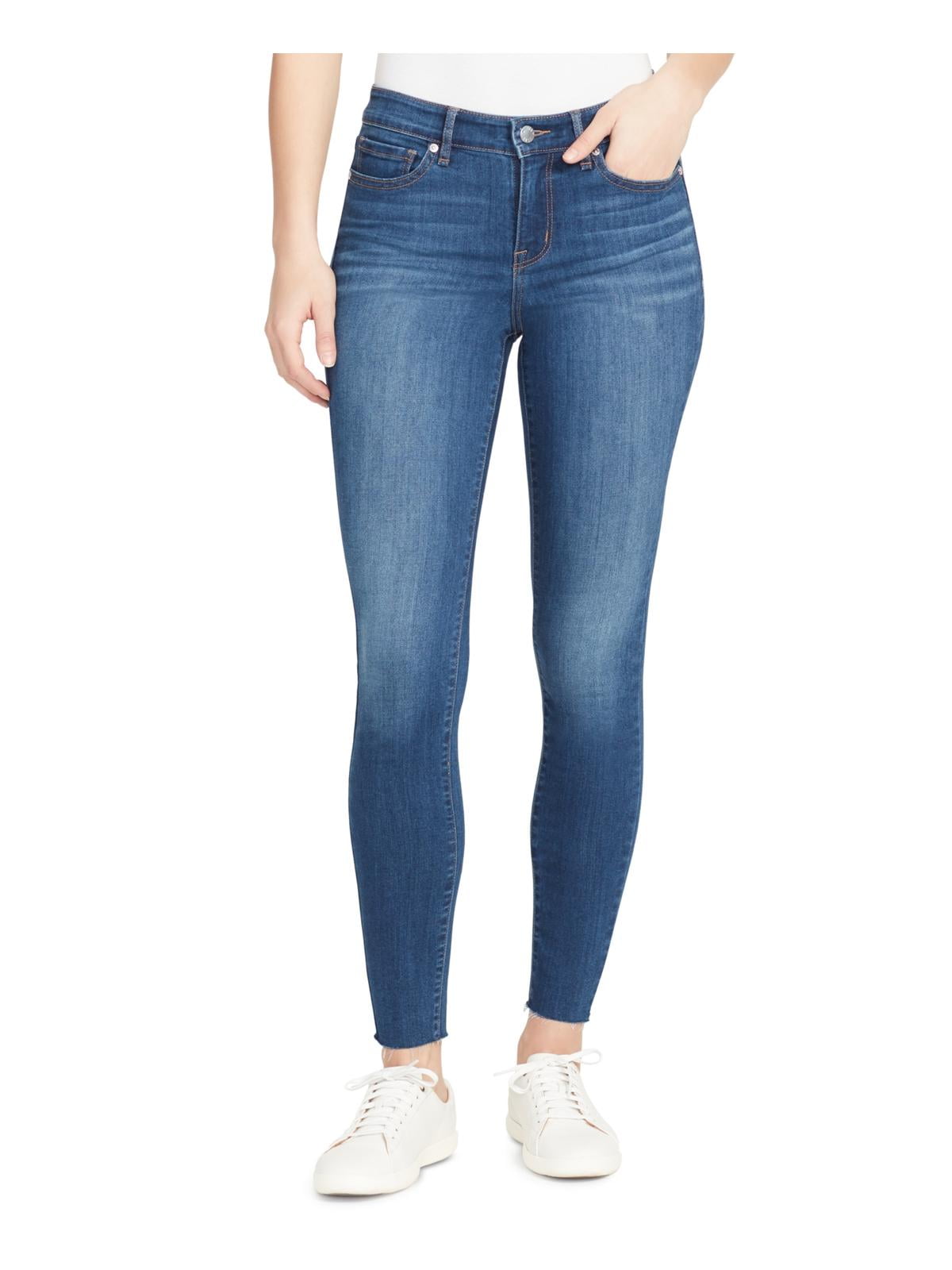 womens jeans with frayed hem