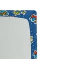 thumbnail image 2 of Ambesonne Plane Fitted Sheet, Pattern Art, Full Size, Violet Blue Yellow, 2 of 2