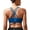 Blue, variant on Women’s Medium Support Sports Bra Cross Back Workout Bra with Removable Pads