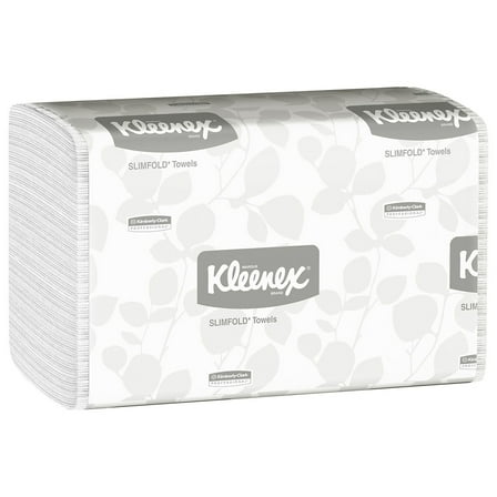 Kleenex® Slimfold™ Towels, 11-3/5" x 7-1/2", 50% Recycled, White, 90 Towels Per Pack, Case Of 24 Packs