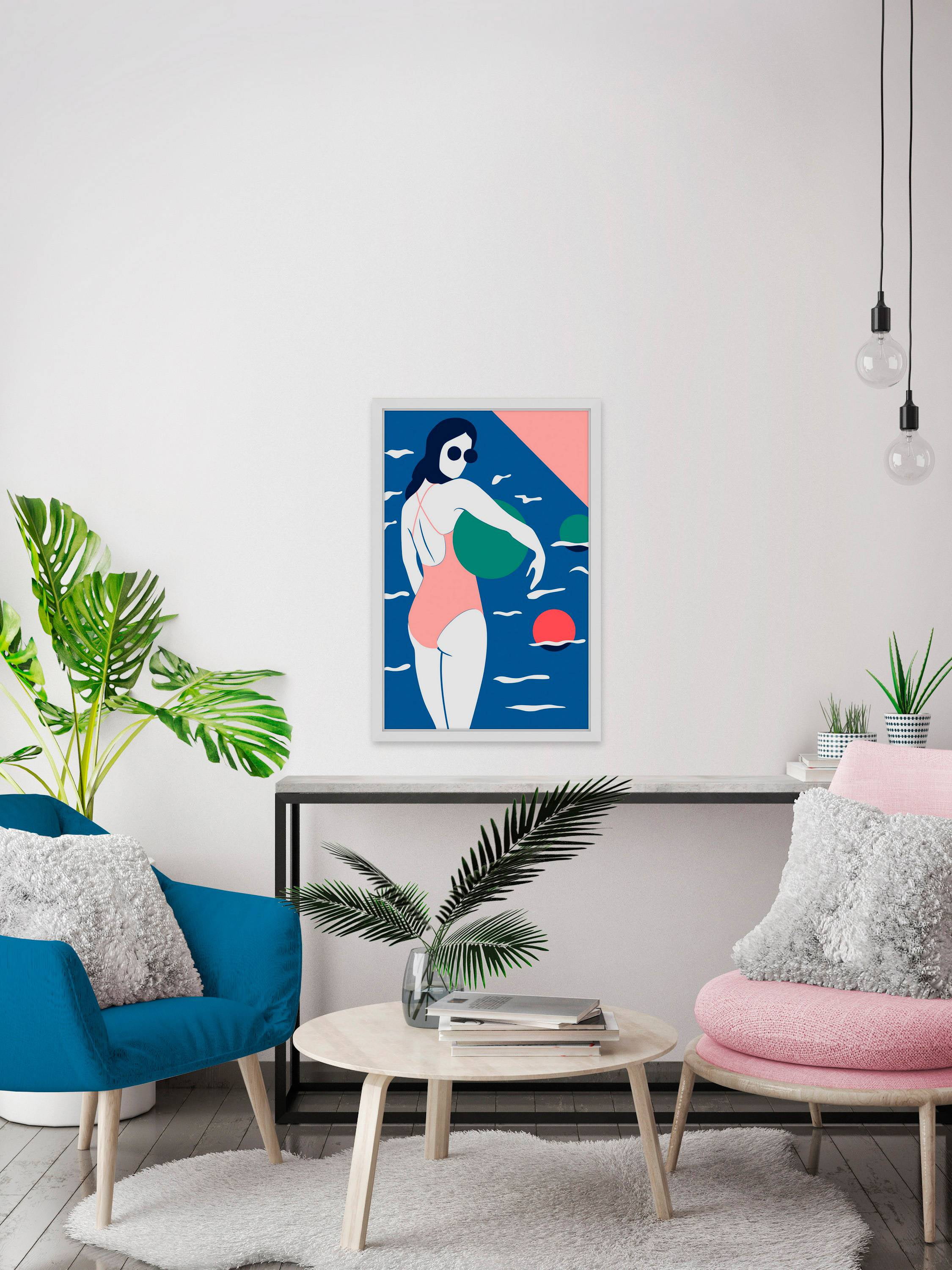 Summer Splash Framed Painting Print