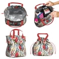thumbnail image 2 of Pioneer Flower Floral Print Pattern Drawstring Lunch Bag Women - Drawstring Lunch Bag Insulated for Work Office - Stain-Resistant Large Lunchbags for Women with Multi-Pockets, 2 of 6