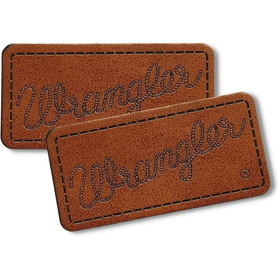 Faux Leather Stamped Patch for Jean Pocket Mold Freshie  20 Pack  Faux Leather Stamped Patch 2" x 1" Size  Patch Embellishment for Silicone EVA Bead