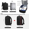 thumbnail image 2 of Mochila de viaje MOLNIA 50L ampliable para hombre y mujer negra, 2 of 6