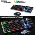 thumbnail image 5 of Colorful LED Gaming Keyboard + Mouse Set 3D Anti-slip Wheel Suspended Keyboard Design Computer Set, Mechanical Feel Backlit Keyboard And Mouse Set Installed For Game Player (17.2*5*1.2 in, Black), 5 of 8