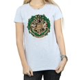 thumbnail image 3 of Harry Potter Womens Christmas Wreath Cotton T-Shirt, 3 of 5