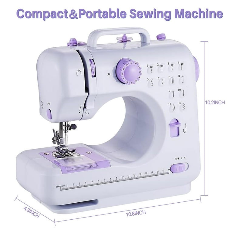OWNTECH Sewing Machine for Beginner Multi-Functional Portable Machine with 12 Built-in Stitches