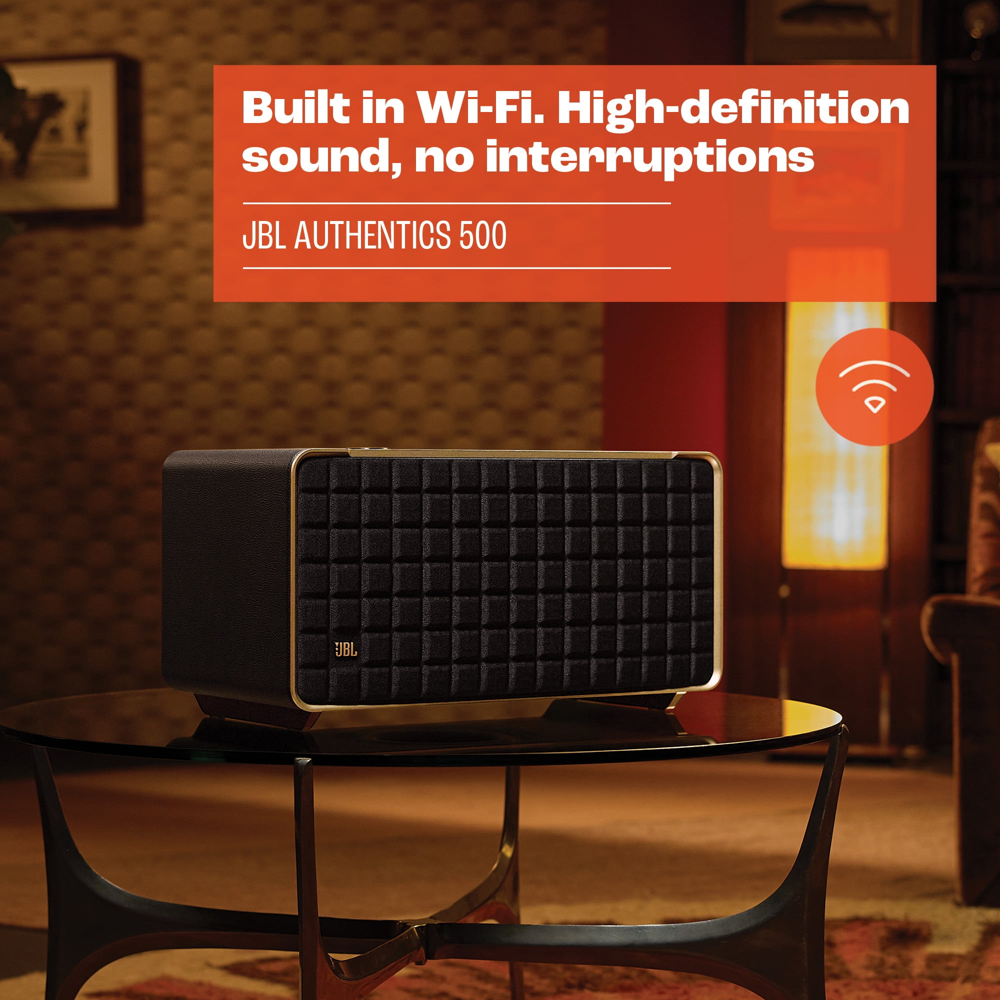 JBL Authentics 500  Hifi Smart Home Music Speaker with WiFi & BT Wireless, Voice Assistants  Black  (图5)