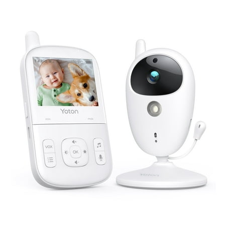 Yoton Video Baby Monitor with Camera 2.7" LCD, Temperature, Two-Way, 8 Lullabies, Night Vision