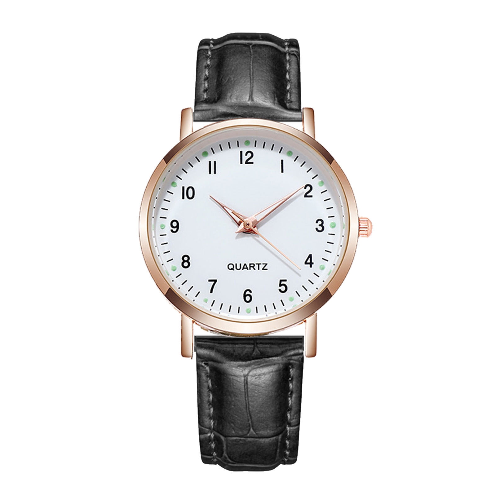 Quartz watch women's black hotsell