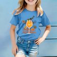thumbnail image 2 of XDZJLR Tee-Shirt pour Filles Imprimé Coloré Carnaval Col Rond Manches Courtes 1-2 Ans, 2 of 4