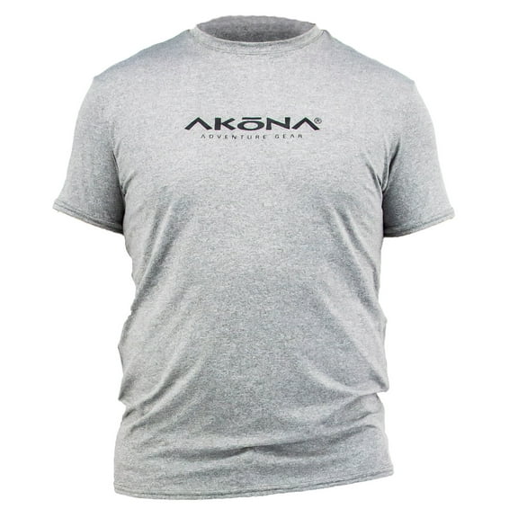 Akona Short Sleeve Rash Guard Scuba Diving, Snorkeling, Titanium