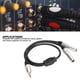 thumbnail image 3 of Cable Divisor De Sonido, Macho A Doble Hembra De 3,5 Mm A Doble Cable De 6,35 Mm Señal Estable Cable De PVC Chapado En Oro De 1,6 Pies Para Mezclador Para Micrófono, 3 of 7