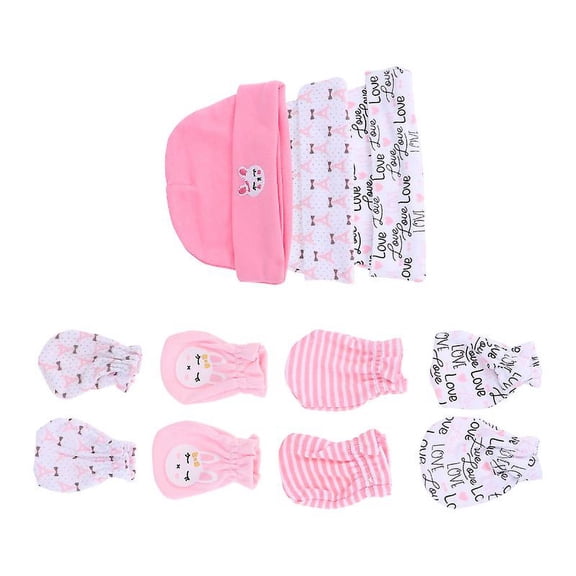 11pcs Newborn Gloves Hat