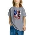 thumbnail image 5 of CFLVAEK Kids 4th of July Shirts Boys Girls Novelty American Flag Patriotic Tshirts Crewneck Short Sleeve Cotton T Shirts for Indenpendence Day 3 Years, 5 of 7