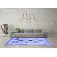 thumbnail image 3 of Ahgly Company Indoor Round Abstract Blue Contemporary Area Rugs, 7' Round, 3 of 4