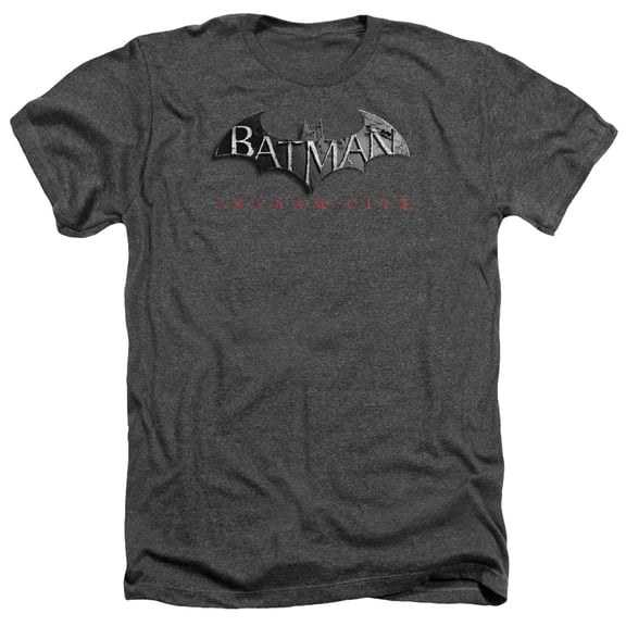 Arkham City - Logo - Heather Short Sleeve Shirt - XXX-Large