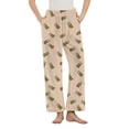 thumbnail image 6 of qelini Christmas Light Pajama Pants Elastic Waist Pants Cute Printed Loungewear Pants Warm PJs Bottoms with Pockets, 6 of 6