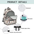 thumbnail image 4 of Highland Cow and Boot Print Cute School Backpack with Padded Back and Adjustable Shoulder Straps 13.4"x11"x4.7", 4 of 5