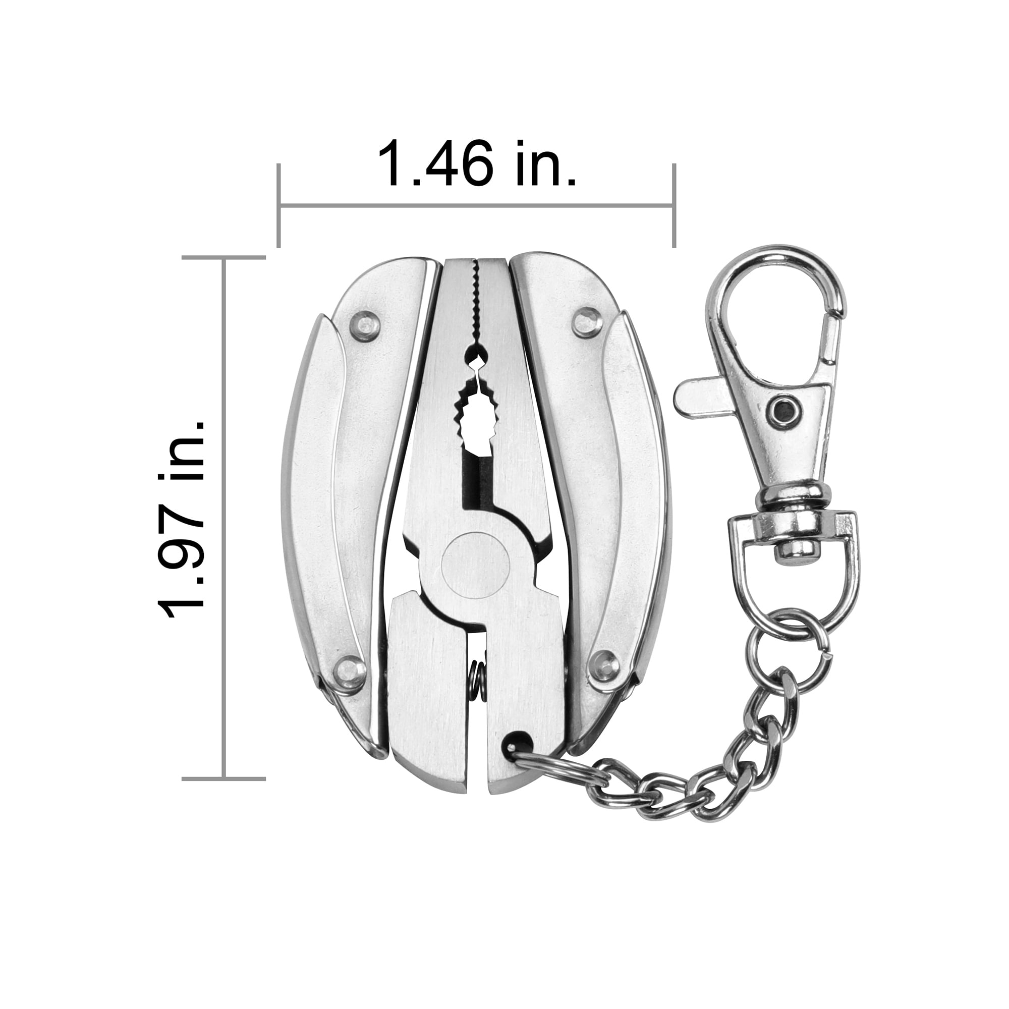 Ozark Trail Stainless Steel 9-in-1 Mini Fishing Multi Tool in Silver