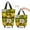 Brown flower, variant on Portable Shopping Wheel Bag Trolley with Telescopic Handle 30L Foldable Supermarket Cart for Groceries Vegetables Beverages Retractable Wheels Zippered Storage 15kg Capacity
