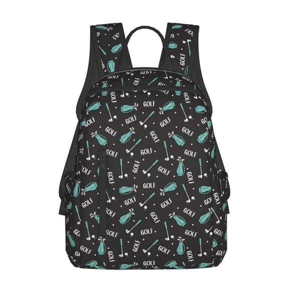 Vsdgher Golf Bags And Balls Pattern Travel Laptop Backpack,Lightweight Backpack Travel Hiking Daypack Backpack Work Bag for Men Women