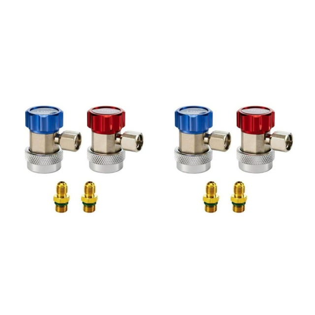 Transemion 2x Completely Airtight Seal Quick Coupler Adapter Adjustable And Durable Long Service Life Metal Easy To Operate 2Set