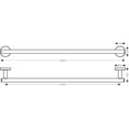 thumbnail image 3 of hansgrohe Towel_Bar, 24' 25-inch Modern Towel_Bar in Chrome, 3 of 3