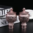 thumbnail image 3 of FRCOLOR Decorative End Cap 6PCS Decorative Window Curtain Rod End Creative Window Curtain Rod Head Plug Retro Roman Curtain Rod Fittings for Home Decor (Rose Gold),4.72"X2.56"X2.56", 3 of 5