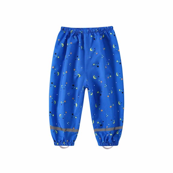 Aofany Rain Pants Kids Waterproof Pants Kids Trousers Over Pants Rain Wear for Girls And Boys 2-10 Years