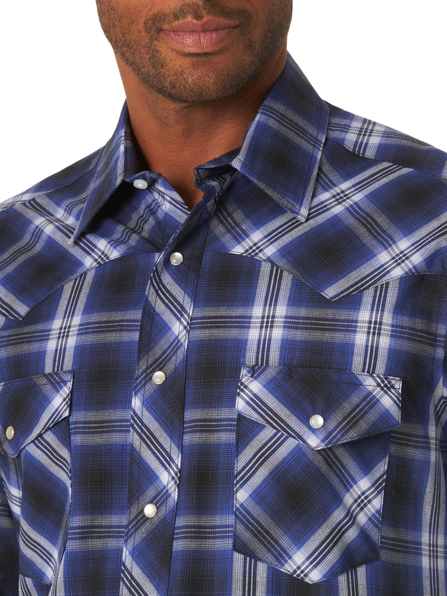 Wrangler Men's Long Sleeve Western Shirt