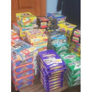 Vintage Baseball Cards in Unopened Packs from Wax Box - Topps, Donruss, Upper Deck ~ Vintage 100 Card Lot