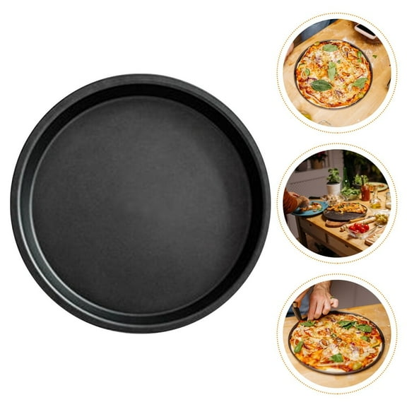 KAKOWELY 1Pcs Non Stick Pizza Tray for Air Fryer Accessories Round 9 Inch Aluminum Alloy